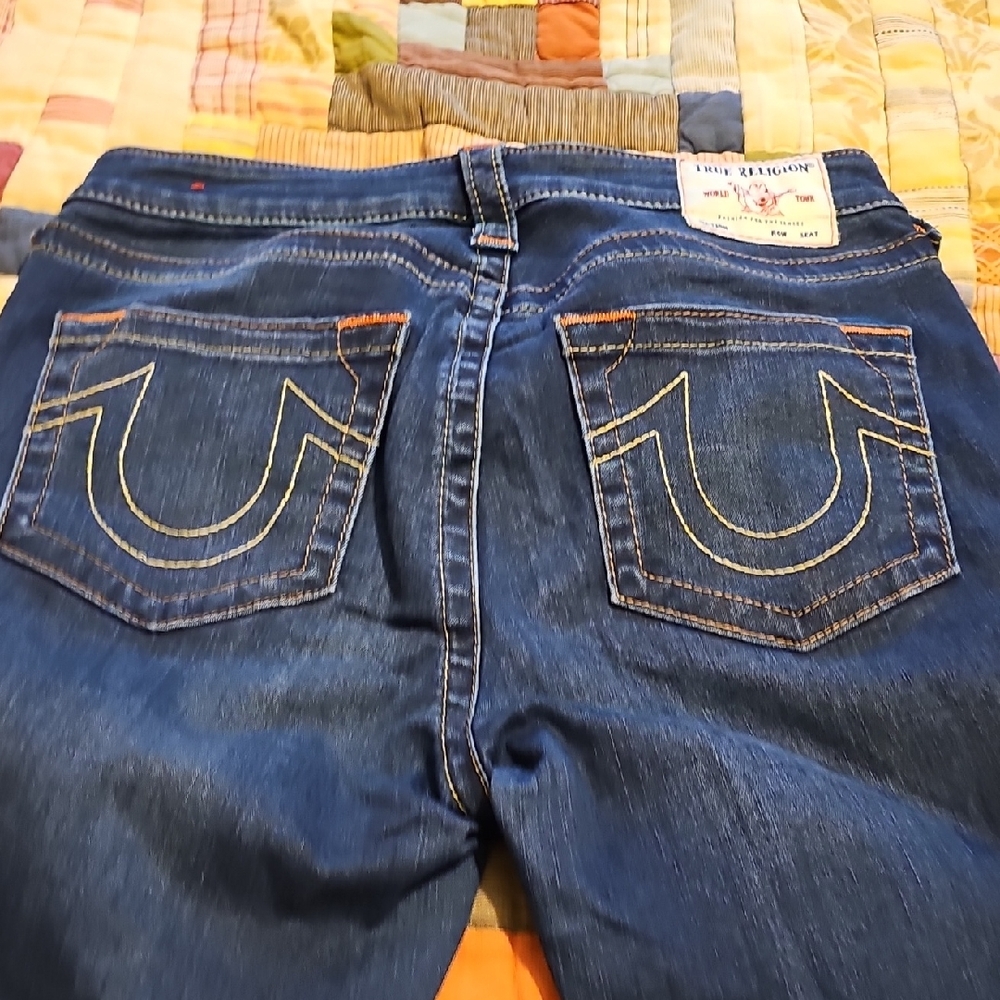 True Religion Women's Dark Blue Jeans